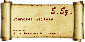 Stenczel Szilvia névjegykártya